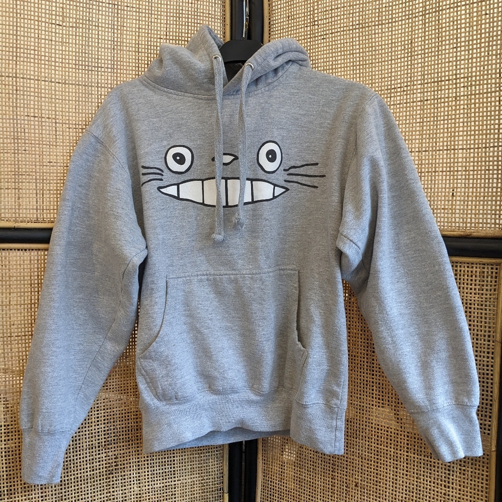 Studio Ghibli Totoro gray hoodie, M, EUC
